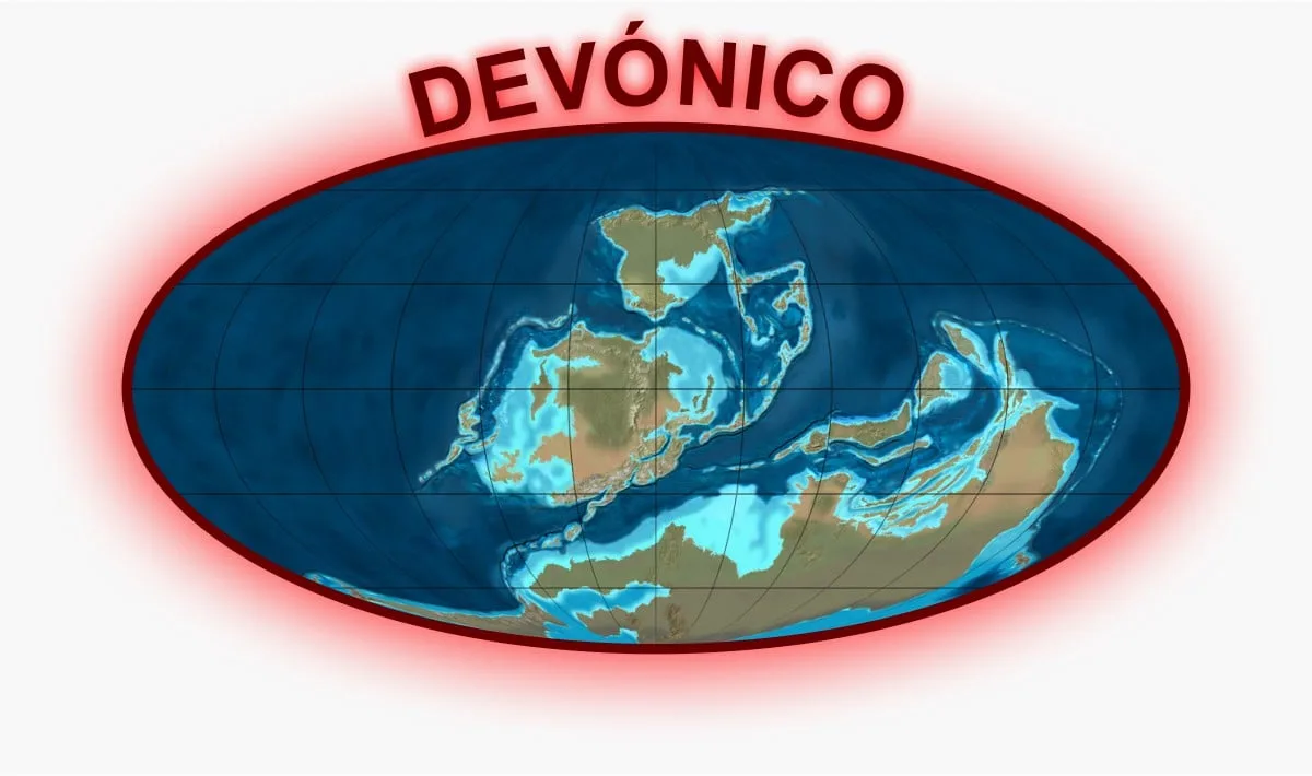 Devónico Mapa